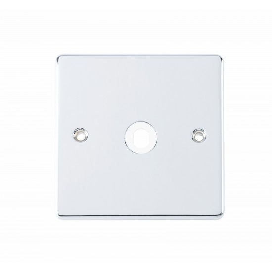 D-DP1-PC 1 Gang Dimmer Plate (No Module) Polished Chrome